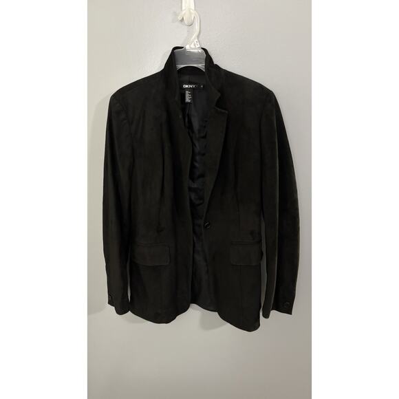 DNKY Suede Black Jacket - Picture 1 of 3